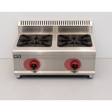 2-burner kitchen stove, propane gas, 14.6 kW, 70 cm HCB