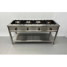 Pancake oven, 4 burners, 4 x 8 kW, 168.5 cm HCB Stainless steel Natural gas