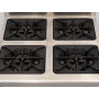 4-burner kitchen stove, propane gas, 29.2 kW, 70 cm HCB