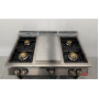4-burner natural gas stove 120 cm Stainless steel Gastro-M