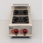 2-burner kitchen stove, propane gas, 14.6 kW, 40 cm
