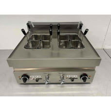 Pasta cooker, 8 baskets, 2 x 12 litres HCB Stainless steel
