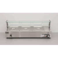 Bain-marie 3 x 1/2 GN 95 cm 230V HCB Stainless steel