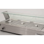 Bain-marie 3 x 1/2 GN 95 cm 230V HCB Stainless steel