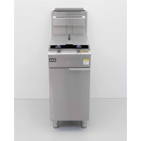 Deep fryer, 23 liters, 4 burners, 35.2 kW, Propane gas, HCB Stainless steel