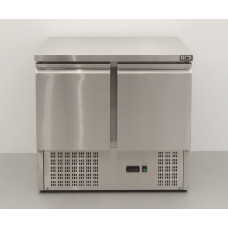 90 cm Workbench with cooling function, 2 doors, Stainless steel HCB