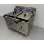 2 x 14 liter double fryer, propane gas HCB stainless steel