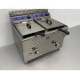 2 x 14 liter double fryer, propane gas HCB stainless steel
