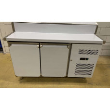 Salad table with refrigerated surface and salad bar, 7 x 1/3 GN, 136 cm, 230 V Stainless steel