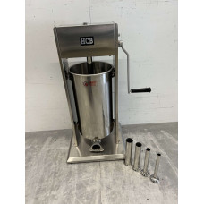 Vertical sausage filler 15 liters HCB stainless steel