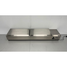 Refrigerated display case for salad products 8 x 1/3 GN 180 cm HCB Stainless steel