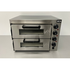 HCB double pizza oven 2 x 40 cm  230V Stainless steel