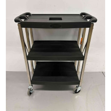 HCB folding serving trolley, 3 levels, 74 cm