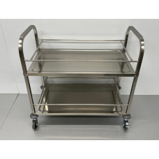HCB Serving trolley 2 levels 95 cm Stainless steel