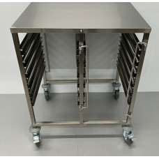HCB trolley with two shelves, 12 x 1/1 GN, 74 cm Stainless steel