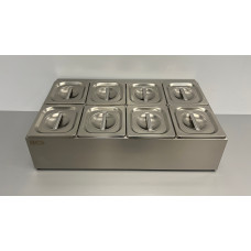 GN container holder 8 x 1/6 GN 66.5 cm Stainless steel HCB