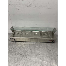 HCB Bain-Marie 4 x 1/2 GN 122 cm 230V Stainless steel