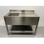 HCB sink, welded, Premium-line, 120 cm Stainless steel