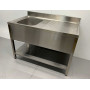 HCB sink, welded, Premium-line, 120 cm Stainless steel