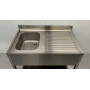 HCB sink, welded, Premium-line, 120 cm Stainless steel