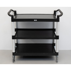 HCB plastic serving trolley, 3 levels, 102 cm