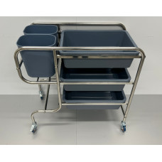 HCB take-out trolley 96 cm Stainless steel