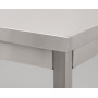 HCB mobile workbench on wheels, 140 x 70 x 85 cm Stainless steel