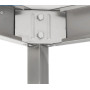 HCB 100 x 60 x 85 cm work table Basic-line Stainless steel