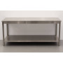 HCB 180cm work table Basic-line Stainless steel