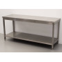 HCB 180cm work table Basic-line Stainless steel