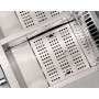 HCB double gas fryer for frying 2 x 21 liters Stainless steel
