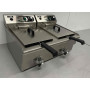 HCB double fryer 2 x 14 liters 2 x 230 V Stainless steel