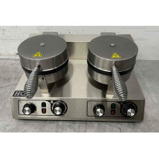 HCB double waffle iron 230V Stainless steel