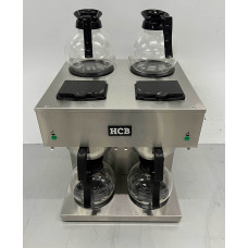 HCB double coffee machine 2 x 1.8 liters 230V Stainless steel
