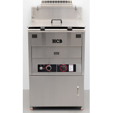 HCB deep fryer, 28 liters, propane gas, stainless steel