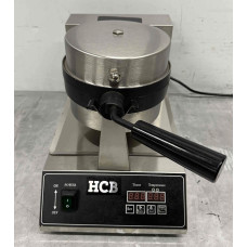 HCB digital waffle iron with timer 230V Stainless steel