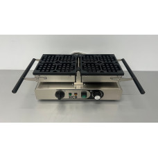 HCB waffle iron with timer, 230 V Stainless steel