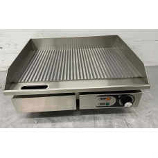 HCB ribbed grill plate, 55 cm, 230V, Stainless steel