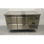 HCB 136cm workbench with cooling, 4 drawers, 230 V Stainless steel
