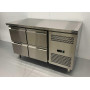HCB 136cm workbench with cooling, 4 drawers, 230 V Stainless steel