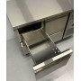 HCB 136cm workbench with cooling, 4 drawers, 230 V Stainless steel