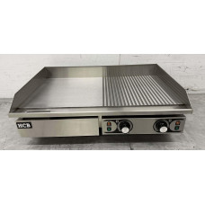 HCB Grill pan 1/2 ribbed 73 cm 2 x 230V Stainless steel