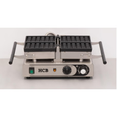 HCB waffle pan with timer 230 V Stainless steel