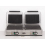 HCB double contact grill Panini grill XXL ribbed 230V Stainless steel