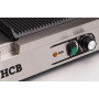 HCB double contact grill Panini grill XXL ribbed 230V Stainless steel