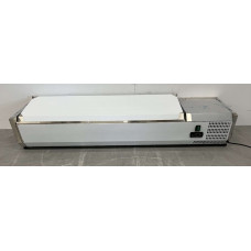 HCB 140 cm Top Mounted Refrigerated Display Cabinet 6 x 1/4 GN 230V Stainless Steel