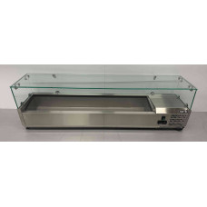 HCB 150 cm Top Mounted Refrigerated Display Case 7 x ¼ GN Stainless Steel