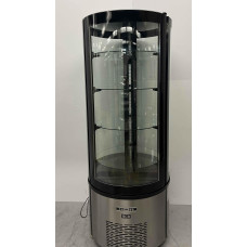 HCB 400 liters round refrigerated display case for pastries 230V Stainless steel