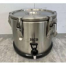 15 liter insulated portable container with drain valve HCB Stainless steel