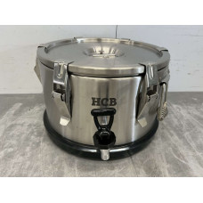 10 liter insulated portable container with drain valve HCB Stainless steel